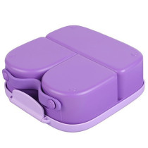 Eazy Kids Bento Lunch Box w/t handle- Purple For All ages, Unisex (EZ_LBRBEY_PU)