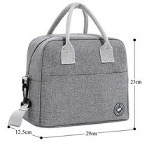 Eazy Kids Insulated Lunch Bag- Grey For All Ages, Unisex (EZ_LB01_GY)
