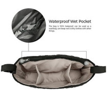Little Story Premium Stroller Bag - Quilted - Black For All Ages, Unisex (LS_STBO_BK)