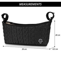 Little Story Premium Stroller Bag - Quilted - Black For All Ages, Unisex (LS_STBO_BK)