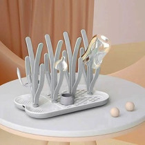 Eazy Kids Baby Bottle Drying Rack 16 peg-Grey For All Ages, Unisex (EZ_BDRA_GY)