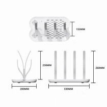Eazy Kids Baby Bottle Drying Rack 16 peg-Grey For All Ages, Unisex (EZ_BDRA_GY)