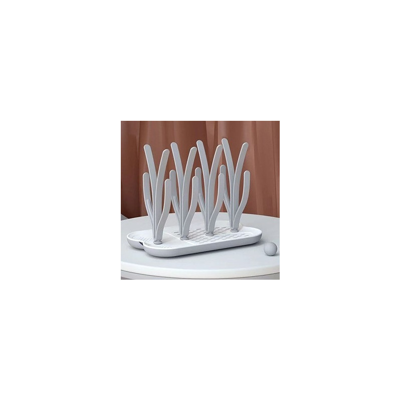 Eazy Kids Baby Bottle Drying Rack 16 peg-Grey For All Ages, Unisex (EZ_BDRA_GY)