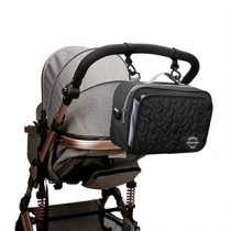 Little Story Baby Diaper Changing Clutch Kit - Quilted Black For All Ages, Unisex (LS_DCCK_SOBK)