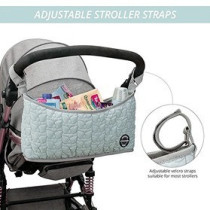 Little Story Premium Stroller Bag - Quilted - Blue For All Ages, Unisex (LS_STBO_BU)