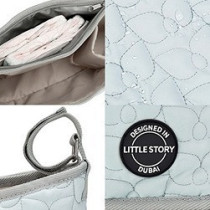 Little Story Premium Stroller Bag - Quilted - Blue For All Ages, Unisex (LS_STBO_BU)