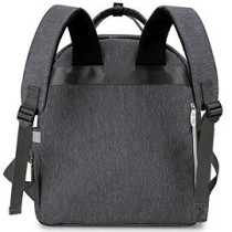 Little Story Quilted Diaper Backpack w/ Pacifier bag and Stroller hooks-Grey For All Ages, Unisex LS DP and P1 GY