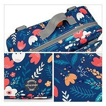 Little Story Baby Diaper Changing Clutch Kit - Floret Blue For All Ages, Unisex (LS_DCCK_BUFL)