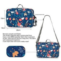 Little Story Baby Diaper Changing Clutch Kit - Floret Blue For All Ages, Unisex (LS_DCCK_BUFL)