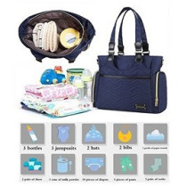Little Story Matilda Diaper Bag-Navy Blue For All Ages, Unisex (LS_CLMDP_NB)