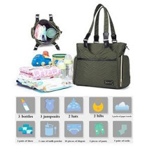 Little Story Matilda Diaper Bag-Olive Green For All Ages, Unisex (LS_CLMDP_OG)