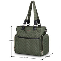 Little Story Matilda Diaper Bag-Olive Green For All Ages, Unisex (LS_CLMDP_OG)