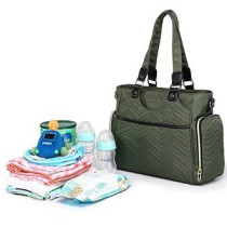 Little Story Matilda Diaper Bag-Olive Green For All Ages, Unisex (LS_CLMDP_OG)