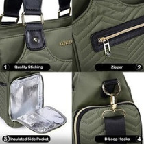 Little Story Matilda Diaper Bag-Olive Green For All Ages, Unisex (LS_CLMDP_OG)