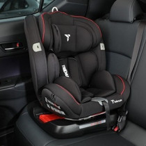 Teknum Evolve 360 Car Seat (0-12yrs) with Sunveno Fashion Diaper Bag -Black