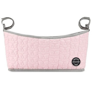 Little Story Premium Stroller Bag - Quilted - Pink For All Ages, Unisex (LS_STBO_PI)
