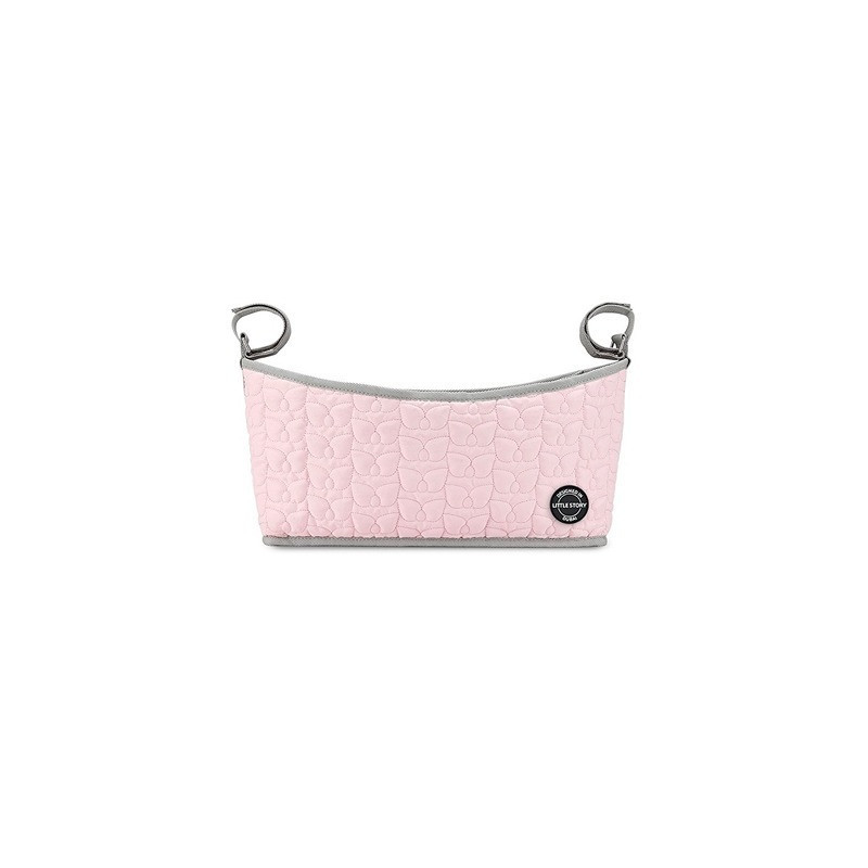 Little Story Premium Stroller Bag - Quilted - Pink For All Ages, Unisex (LS_STBO_PI)