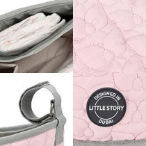 Little Story Premium Stroller Bag - Quilted - Pink For All Ages, Unisex (LS_STBO_PI)