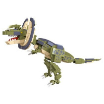 Little Story Block (Leg Godt) Toy Dinosaurs World - Double Crowned Dragon (309 Pcs) For 3Years+, Unisex (LS_CTDIWO_DCD)