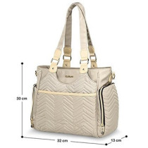 Little Story Matilda Diaper Bag-Ivory For All Ages, Unisex (LS_CLMDP_IV)