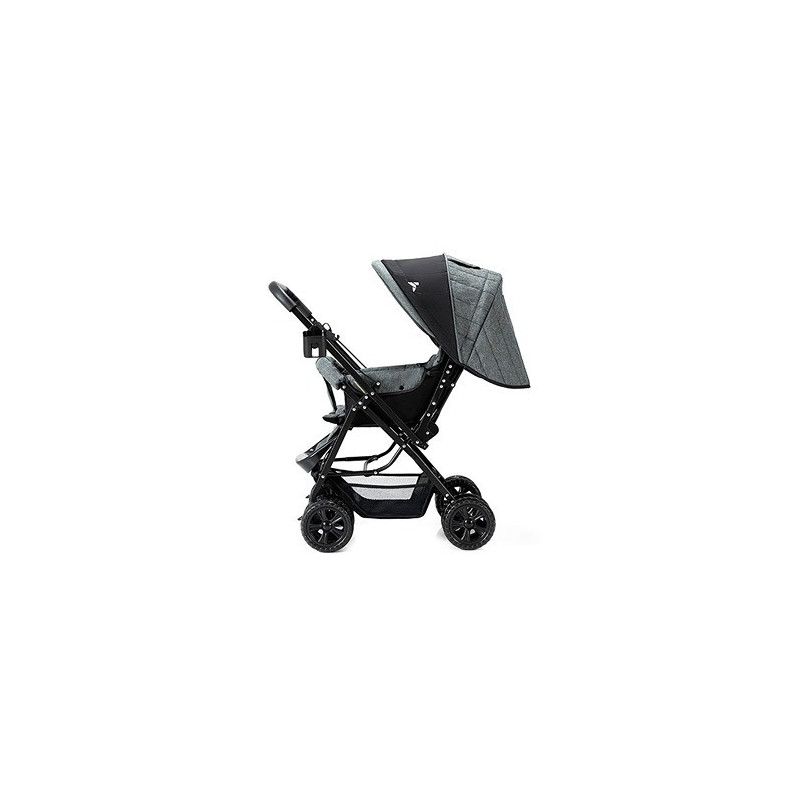Teknum Reversible Look at Me Stroller w/t Diaper Bag & Hooks & Changing Pad - Grey For 6-36Months, Unisex (CM_TKAL_RLMDPGY)