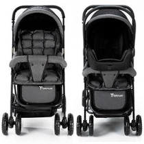 Teknum Reversible Look at Me Stroller w/t Diaper Bag & Hooks & Changing Pad - Grey For 6-36Months, Unisex (CM_TKAL_RLMDPGY)