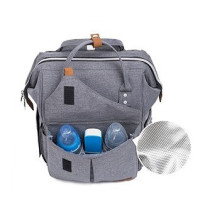 Teknum Reversible Look at Me Stroller w/t Diaper Bag & Hooks & Changing Pad - Grey For 6-36Months, Unisex (CM_TKAL_RLMDPGY)