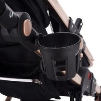 Teknum 3 in 1 Pram stroller with Sunveno Fashion Diaper Tote Bag- Khaki