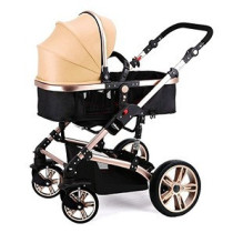 Teknum 3 in 1 Pram stroller with Sunveno Fashion Diaper Tote Bag- Khaki
