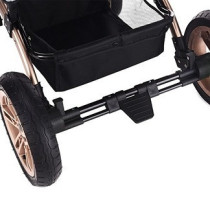 Teknum 3 in 1 Pram stroller with Sunveno Fashion Diaper Tote Bag- Khaki