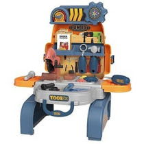 Little Story Role Play Mechanic/Tools Station Toy Set School Bag (23 Pcs) - Yellow, (LS_RPSB_TSYE)