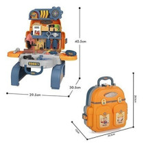 Little Story Role Play Mechanic/Tools Station Toy Set School Bag (23 Pcs) - Yellow, (LS_RPSB_TSYE)