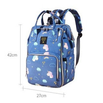 Sunveno Stylish Diaper Travel Backpack XL wt Stroller Straps & Changing Pad-Unicorn Blue For All Ages, Unisex (SN_DP&CHP_UB)