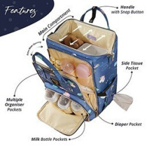 Sunveno Stylish Diaper Travel Backpack XL wt Stroller Straps & Changing Pad-Unicorn Blue For All Ages, Unisex (SN_DP&CHP_UB)