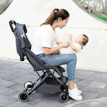 Travel Lite Stroller - SLD by Teknum with Sunveno Styler Fashion diaper Bag - Dark Grey