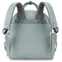 Little Story Quilted Diaper Backpack w/ Pacifier bag and Stroller hooks-Wedgewood Green For All Ages, Unisex (LS_DP&P1_BG)