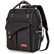 Teknum Reversible Look at Me Stroller w/t Diaper Bag & Hooks & Changing Pad - Black For 6-36Months, Unisex (CM_TKAL_RLMDPBK)