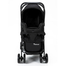 Teknum Reversible Look at Me Stroller w/t Diaper Bag & Hooks & Changing Pad - Black For 6-36Months, Unisex (CM_TKAL_RLMDPBK)