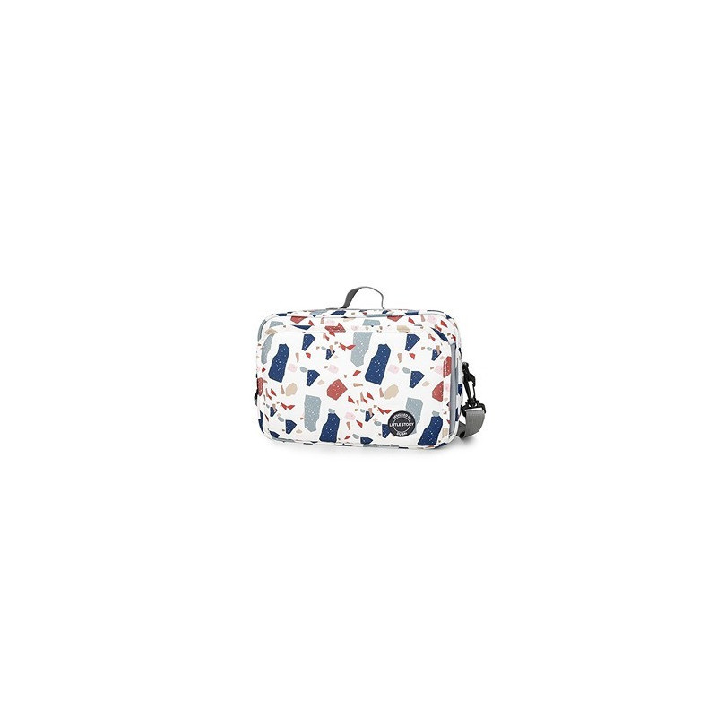 Little Story Baby Diaper Changing Clutch Kit - Geo White For All Ages, Unisex (LS_DCCK_WHMU)