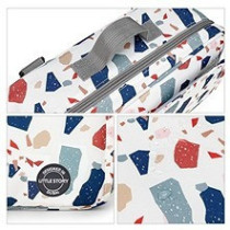 Little Story Baby Diaper Changing Clutch Kit - Geo White For All Ages, Unisex (LS_DCCK_WHMU)