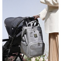 Sunveno Stylish Diaper Travel Backpack XL wt Stroller Straps & Changing Pad-Grey For All Ages, Unisex (SN_DP&CHP_GY)