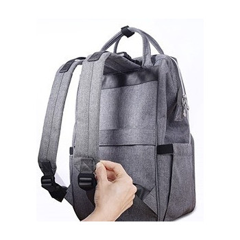 Sunveno Stylish Diaper Travel Backpack XL wt Stroller Straps & Changing Pad-Grey For All Ages, Unisex (SN_DP&CHP_GY)
