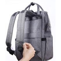 Sunveno Stylish Diaper Travel Backpack XL wt Stroller Straps & Changing Pad-Grey For All Ages, Unisex (SN_DP&CHP_GY)