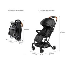 Travel Lite Stroller - SLD by Teknum with Sunveno Styler Fashion diaper Bag - Black