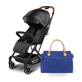 Travel Lite Stroller - SLD by Teknum with Sunveno Styler Fashion diaper Bag - Black