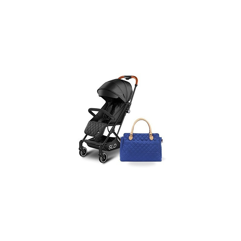 Travel Lite Stroller - SLD by Teknum with Sunveno Styler Fashion diaper Bag - Black