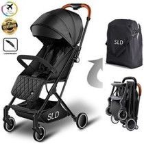 Travel Lite Stroller - SLD by Teknum with Sunveno Styler Fashion diaper Bag - Black