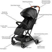Travel Lite Stroller - SLD by Teknum with Sunveno Styler Fashion diaper Bag - Black