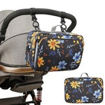Little Story Baby Diaper Changing Clutch Kit - Floret Grey For All Ages, Unisex (LS_DCCK_FL)