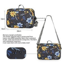 Little Story Baby Diaper Changing Clutch Kit - Floret Grey For All Ages, Unisex (LS_DCCK_FL)